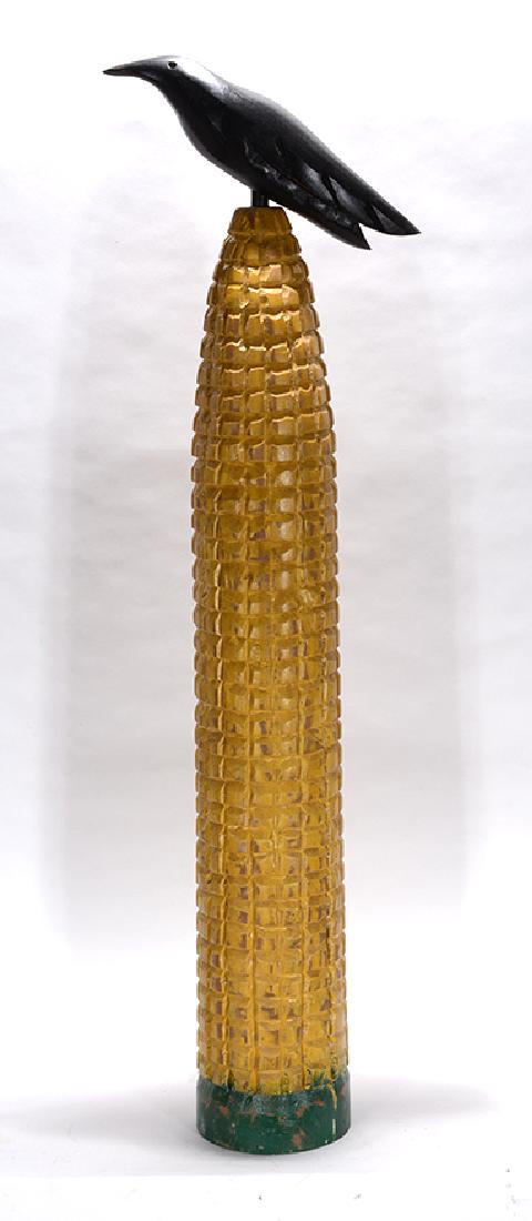 Crow Atop Of Giant Corn Cob. (1 of 2)