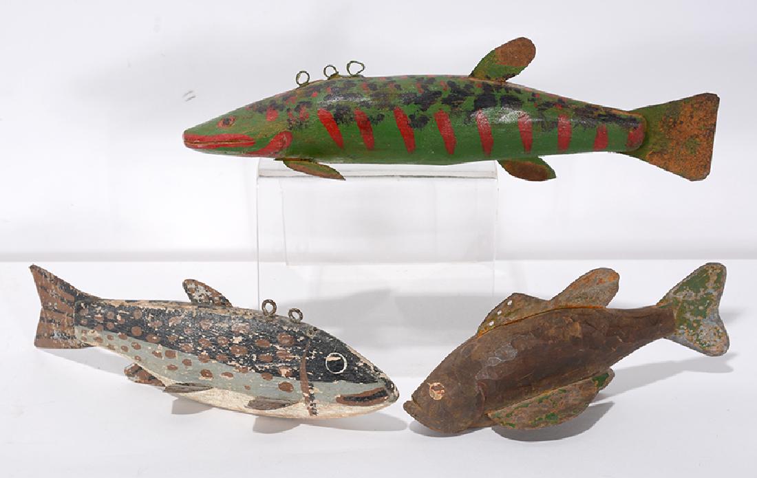 Three Ice Fishing Decoys. (1 of 1)