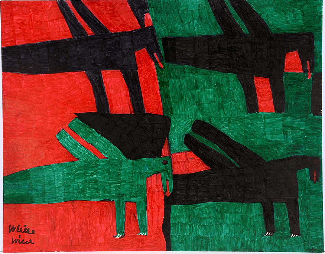 Willie White. 3 Black Grasshoppers, 1 Green. (1 of 1)