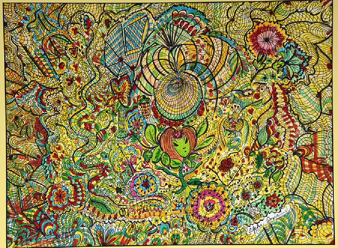 Alpha Andrews. Abstract With Girl & Flowers. (1 of 2)