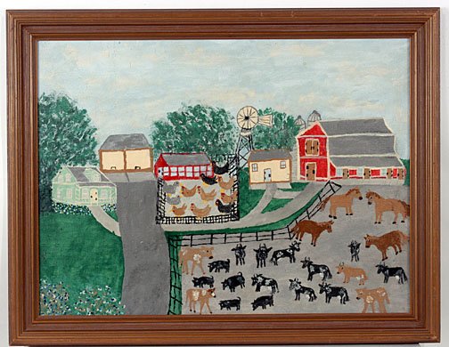 Anonymous Farm House Scene