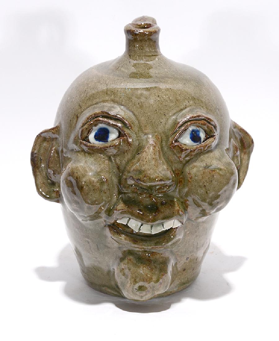 Grace Nell Hewell. Vet. Of WWII Face Jug. (1 of 3)