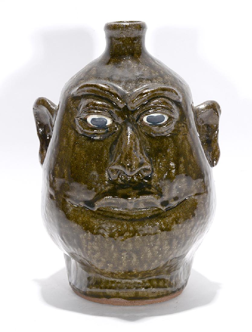 Lanier Meaders. Toothless Grin Face Jug. (1 of 4)
