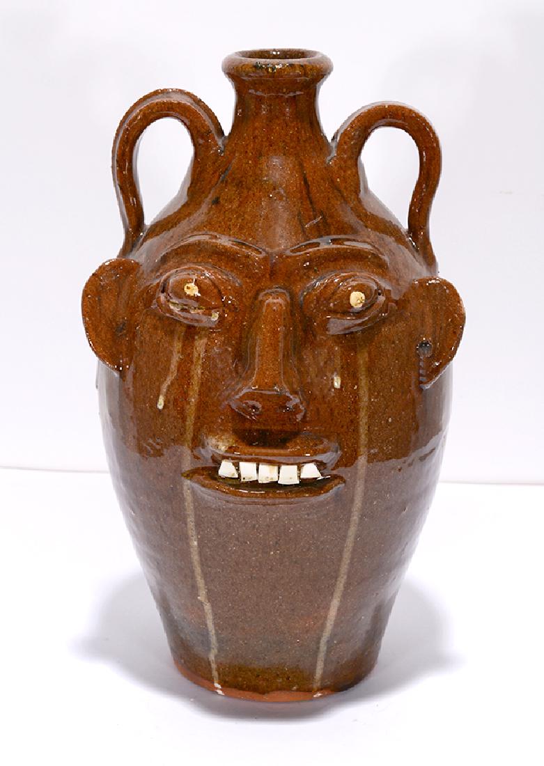 Walter Fleming. Crying Eye Face Jug. (1 of 3)
