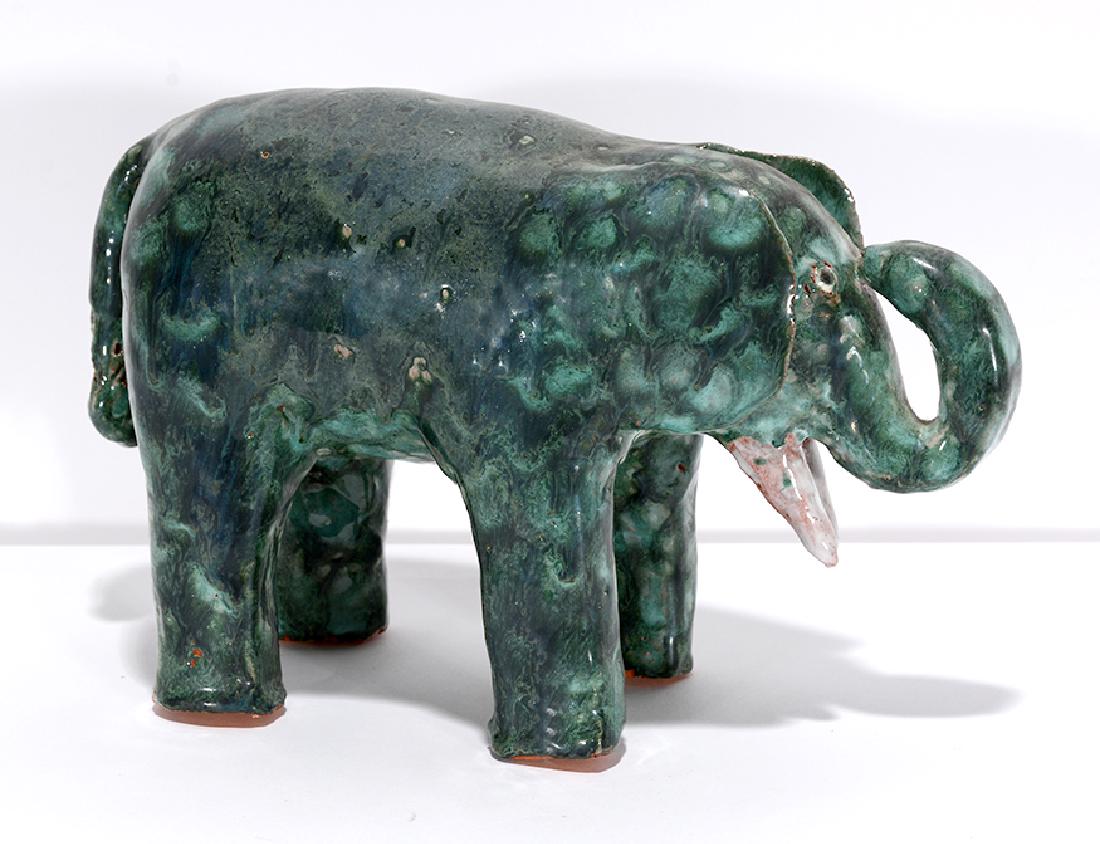 Larry Wilson. Spotted Emerald Elephant. (1 of 3)