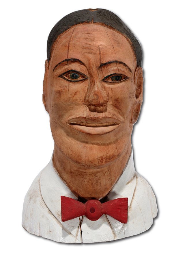 S.L. Jones. Man In Red Bow Tie Bust. (1 of 7)