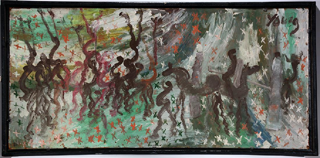 Purvis Young. Horses and Warriors. (1 of 2)