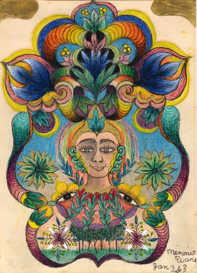 Minnie Evans. Untitled, #208. (1 of 12)