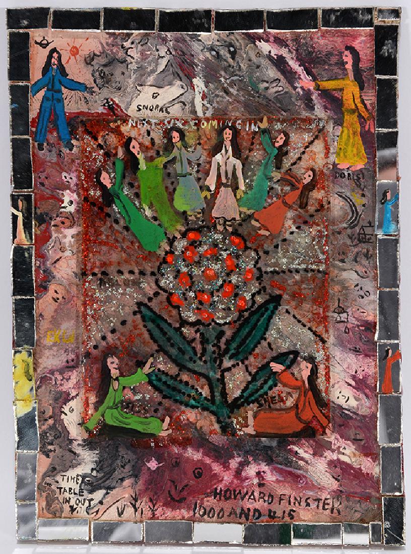 Howard Finster. Time Table In & Out. (1 of 6)