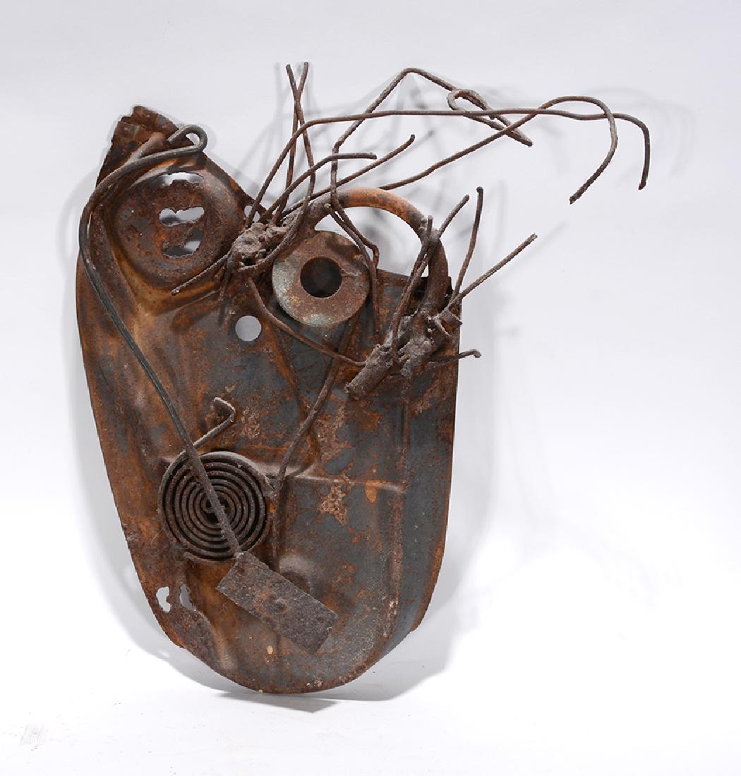 Charlie Lucas. Face.: Charlie Lucas. Face. Initialed. Metal construction. Excellent environmental condition. 16" x 16". Est. $300-500. Ship:$55