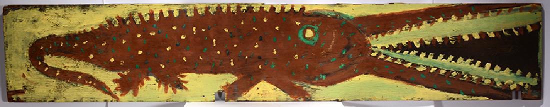 Jimmy Lee Sudduth. Large Gator. (1 of 3)