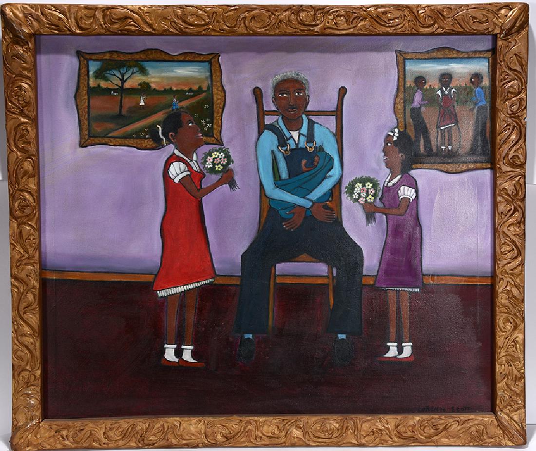 Lorenzo Scott. Grandpa With New Born. (1 of 2)