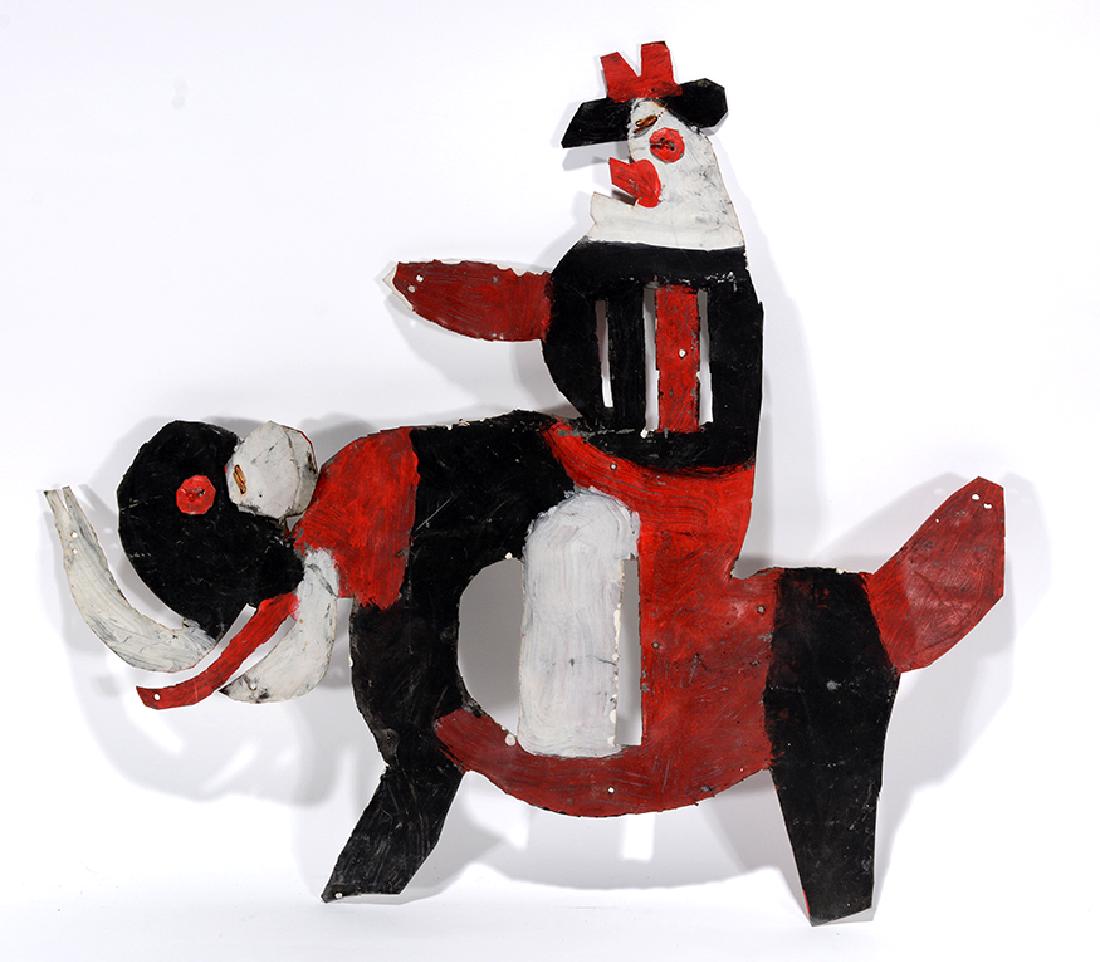 David Butler. Circus Clown On Elephant. (1 of 2)