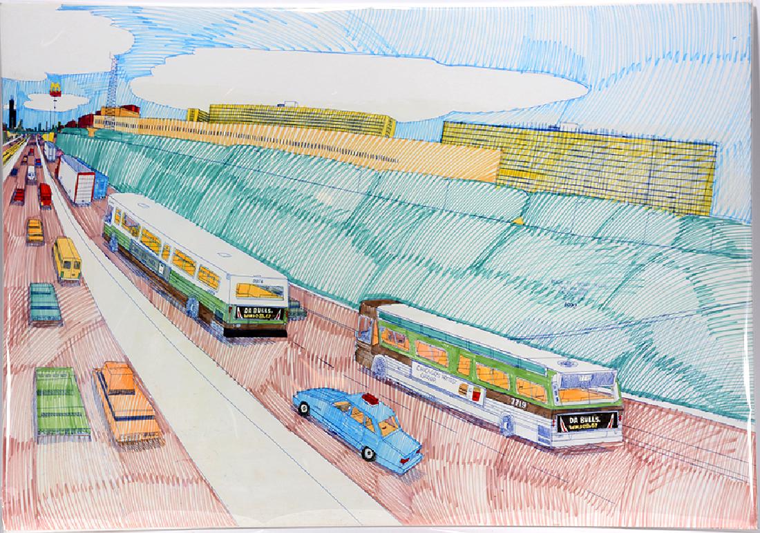 Wesley Willis. Dan Ryan Expressway. (1 of 1)