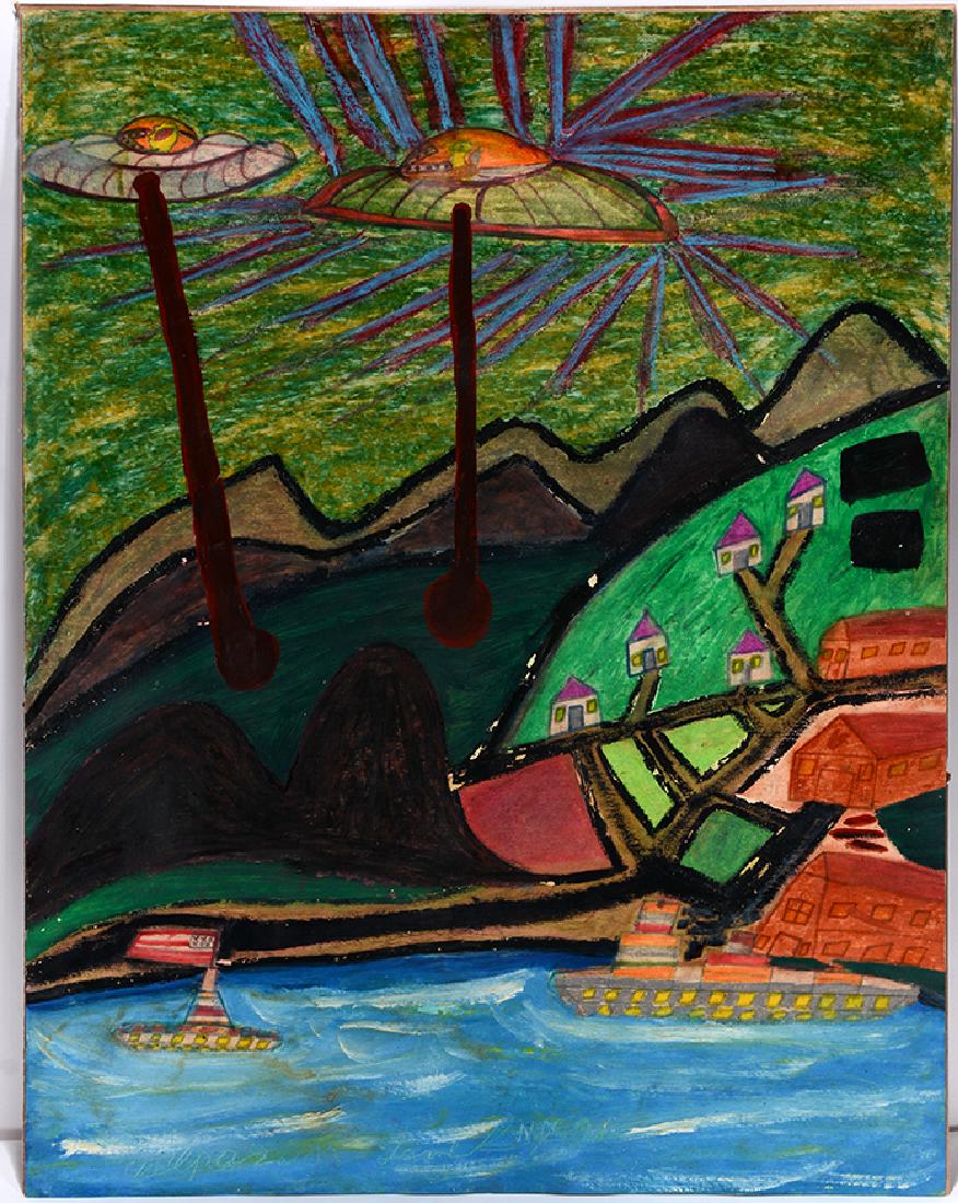 Ionel Talpazan. Space Ship Over Mtns. (1 of 3)