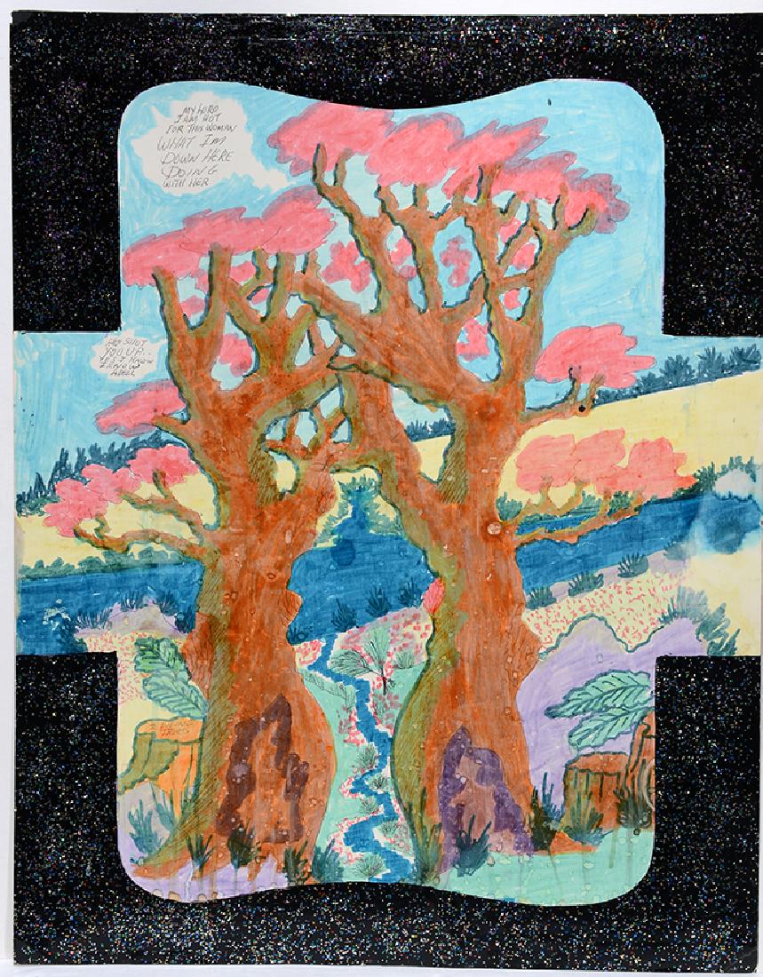 Royal Robertson. Dying Trees w Calendar. (1 of 2)