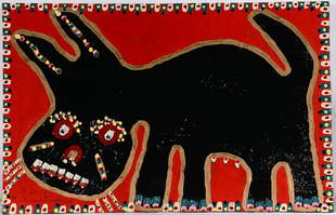 Richard Burnside Blue Cat Apr 28 18 Slotin Folk Art In Ga Richard Burnside Blue Cat Apr 28 18 Slotin Folk Art In Ga