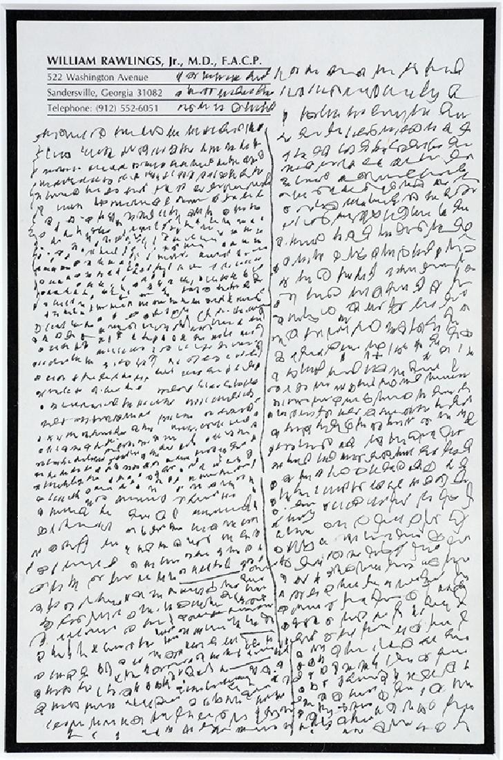 J.B. Murry. Writing Rawlings Letterhead. (1 of 2)