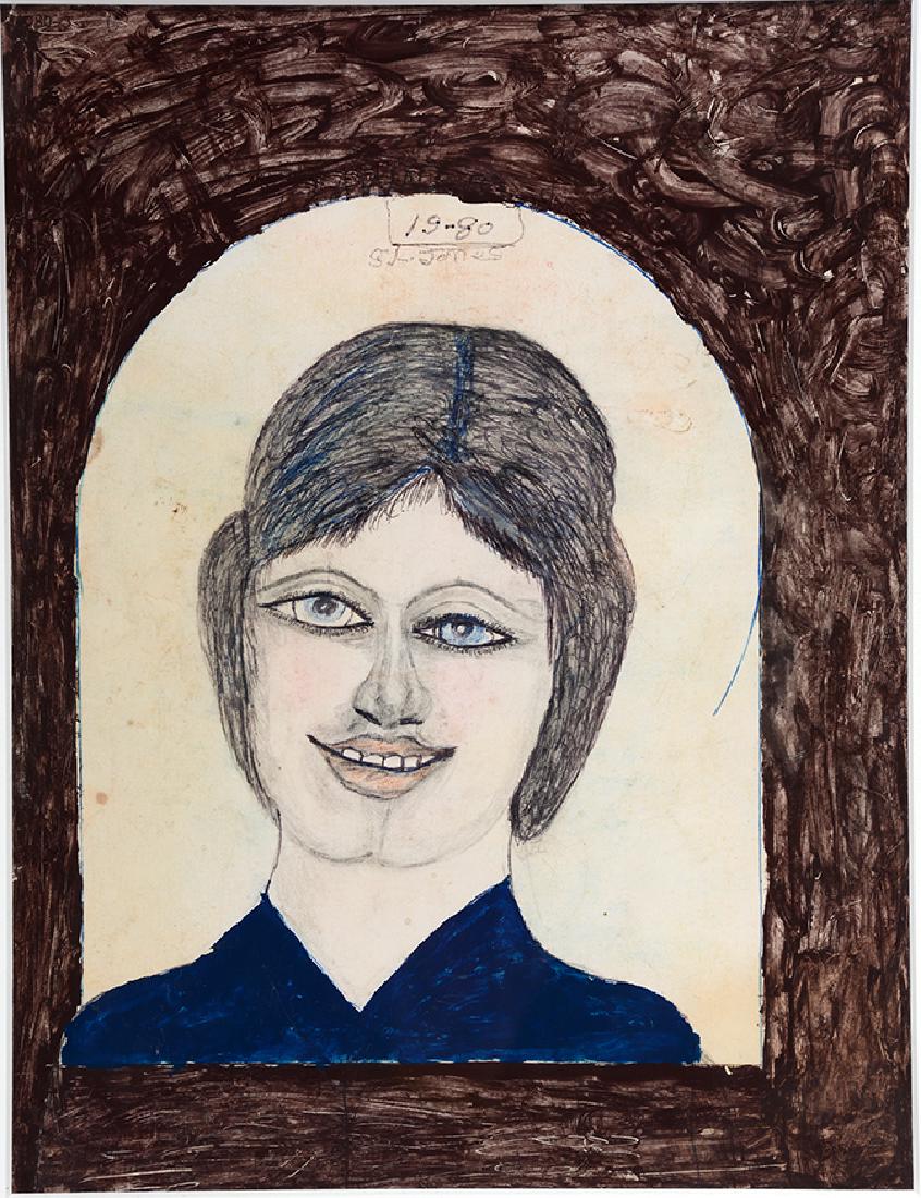 S.L. Jones. Dbl-sided Brunette Woman. (1 of 2)