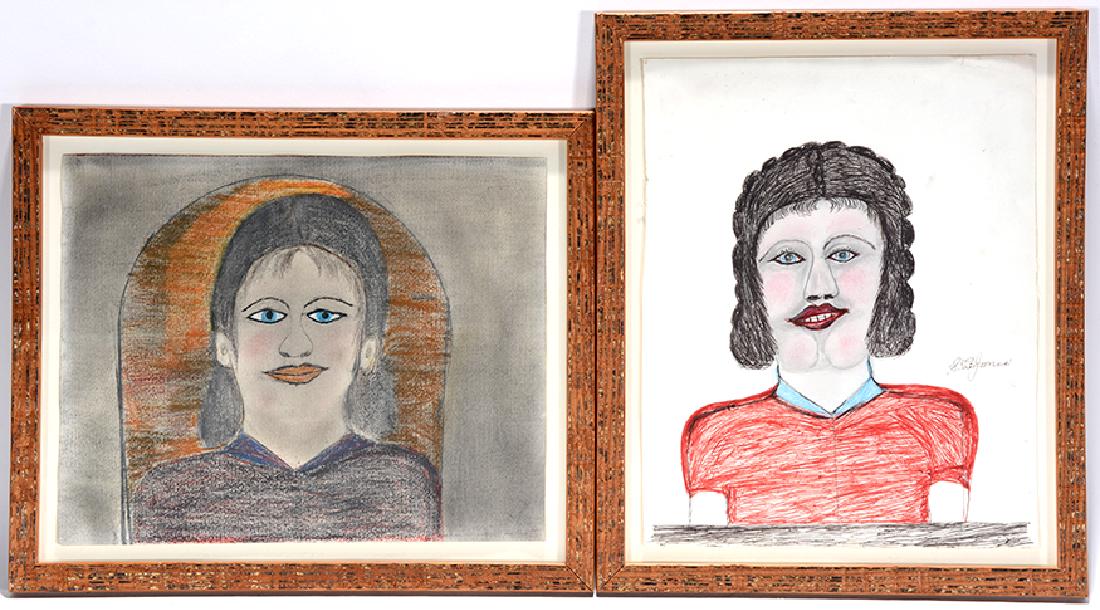 S.L. Jones. Pair of Early Portraits. (1 of 1)