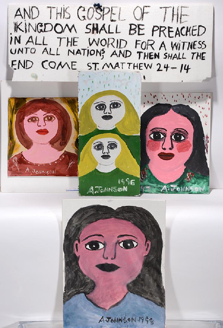 Anderson Johnson. 4 Portraits and Sign. (1 of 1)