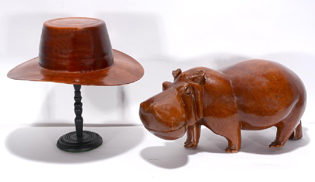 D.M. Levin. Wooden Hat & Hippo. (1 of 3)