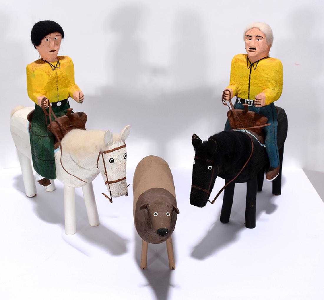 Les Herbert. Riding Navajo Couple. (1 of 2)