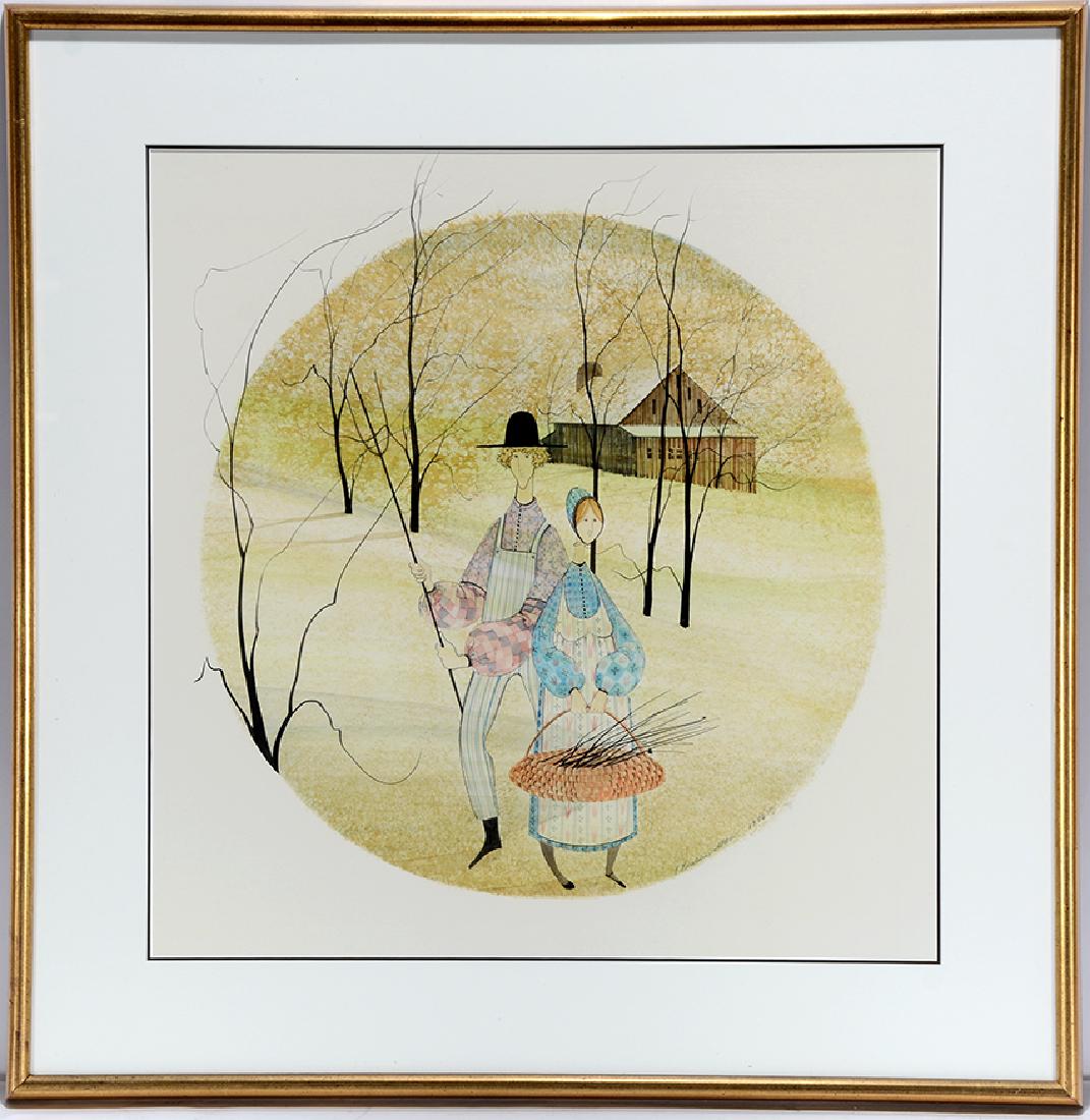 Patricia Buckley Moss. Pioneer Couple. (1 of 3)