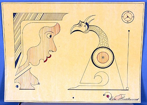 Welmon Sharlhorne Abstract Drawing.