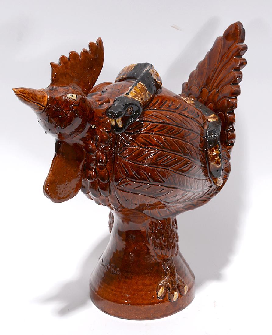 Albert Hodge. Rooster With Snake Of Back. (1 of 3)