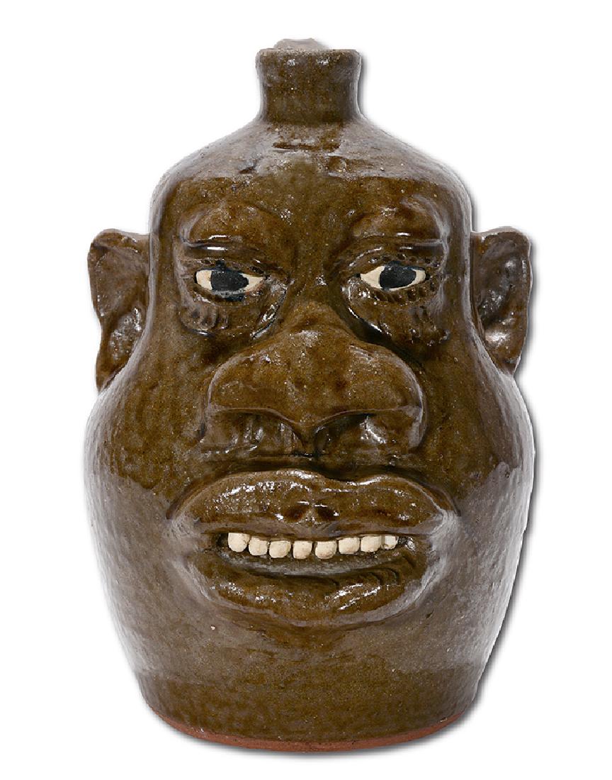 Lanier Meaders. Negro-Style Large Feature Face Jug. (1 of 8)