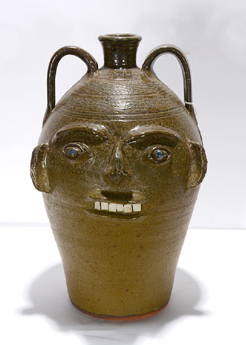 Charles Lisk. Four Gallon Face Jug. (1 of 4)