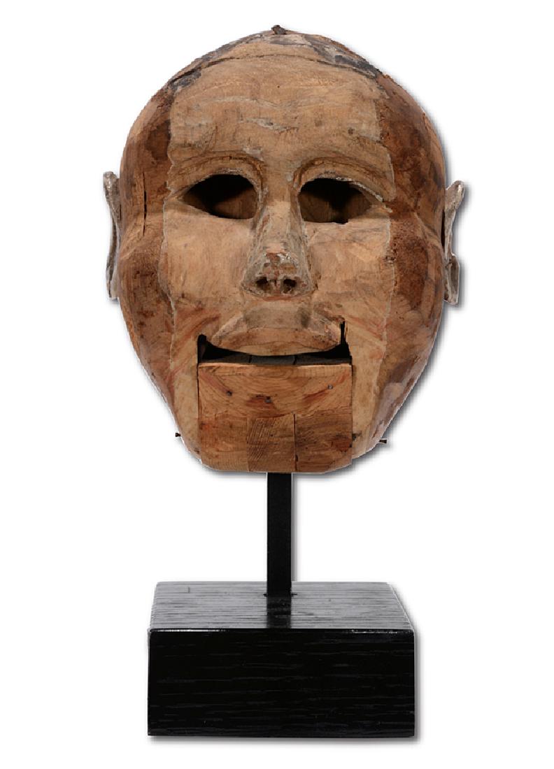 Antique Ventriloquist Doll Head Sculpture. (1 of 5)