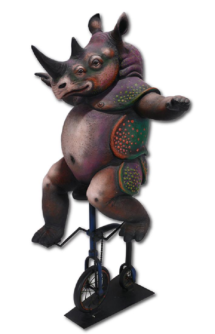 Sergio Bustamente. Rhino En Bicicleta (9/50). (1 of 10)