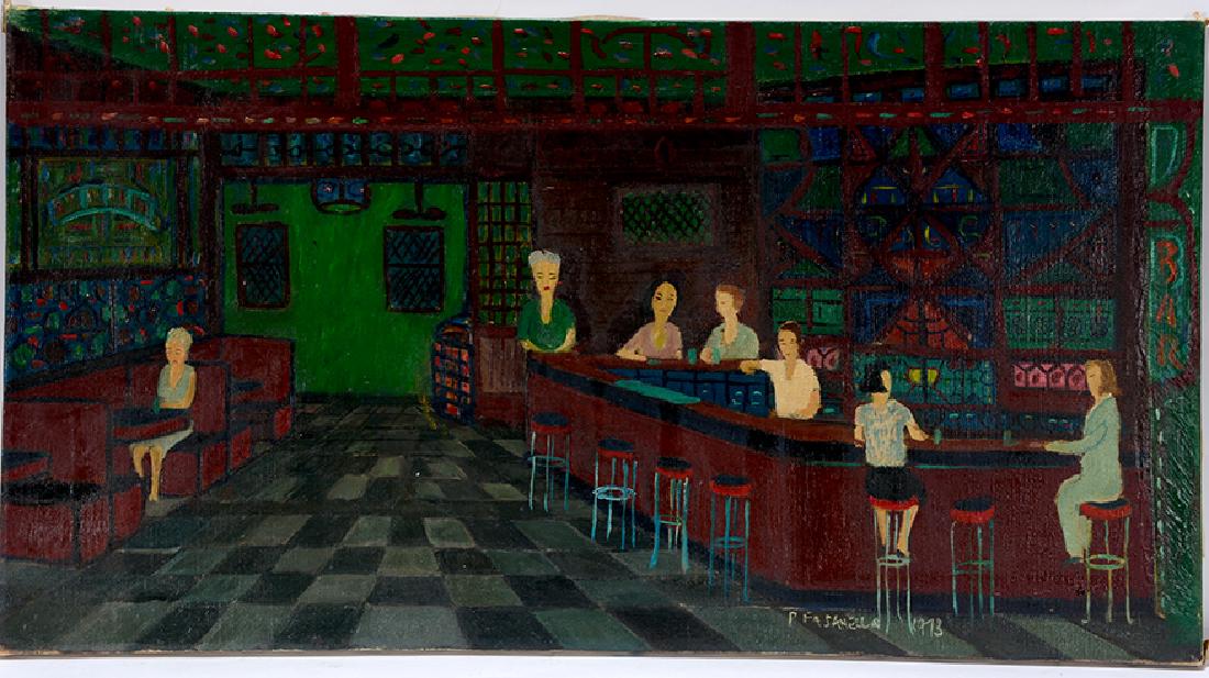 Ralph Fasanella. Corner Bar. (1 of 12)