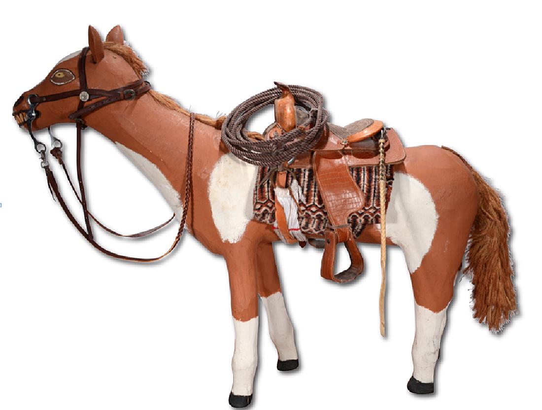 Leroy Archuleta. Large Horse With Saddle. (1 of 11)