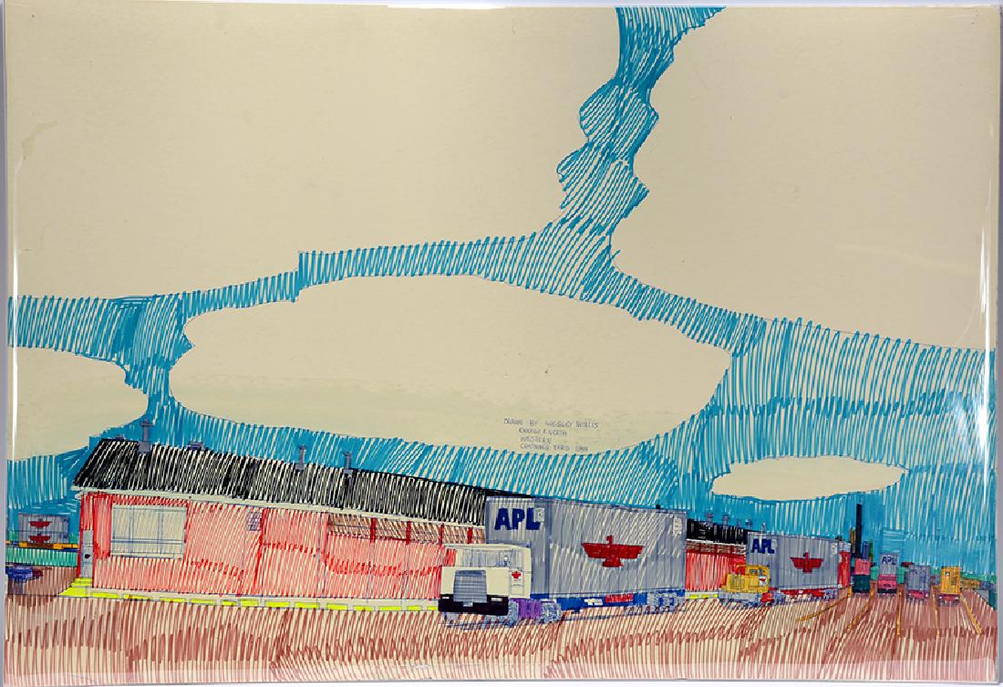 Wesley Willis. Chicago North Western Container Yard. (1 of 3)