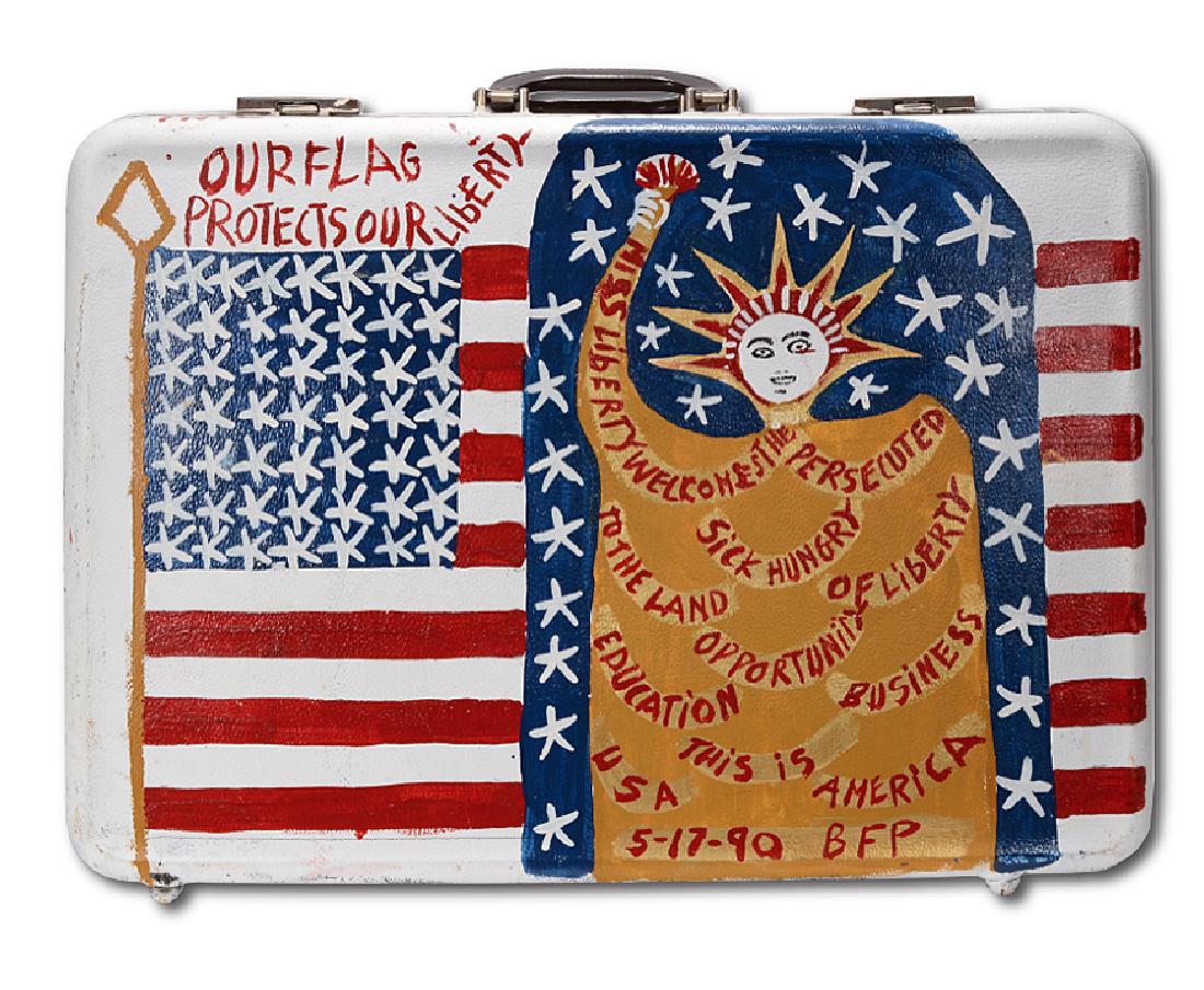 B.F. Perkins. Patriotic Suitcase. (1 of 3)