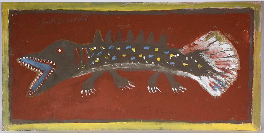 Jimmy Lee Sudduth. Prehistoric Walking Fish. (1 of 2)