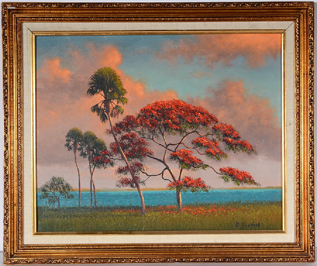 George Buckner. Sunset on Poinsiana Tree. (1 of 6)