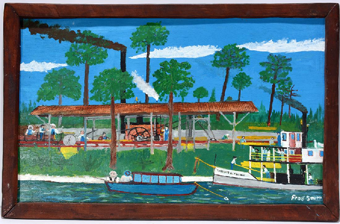 Frog Smith. Florida Logging Mill With Boats. (1 of 4)