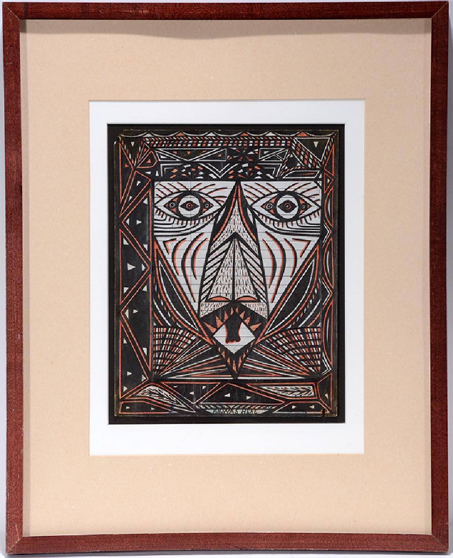 Henry Ray Clark. Tiger Head. (1 of 4)