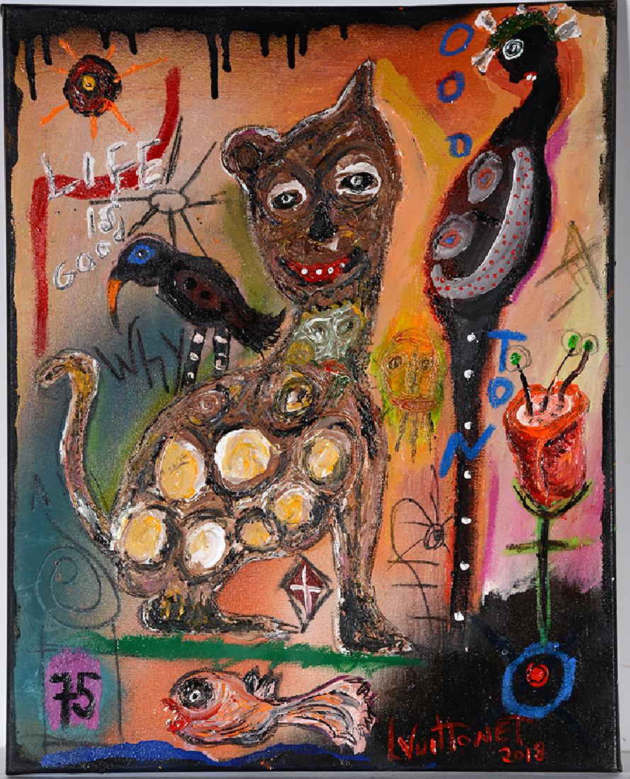 Louis Vuittonet. Bird On Cat. (1 of 2)