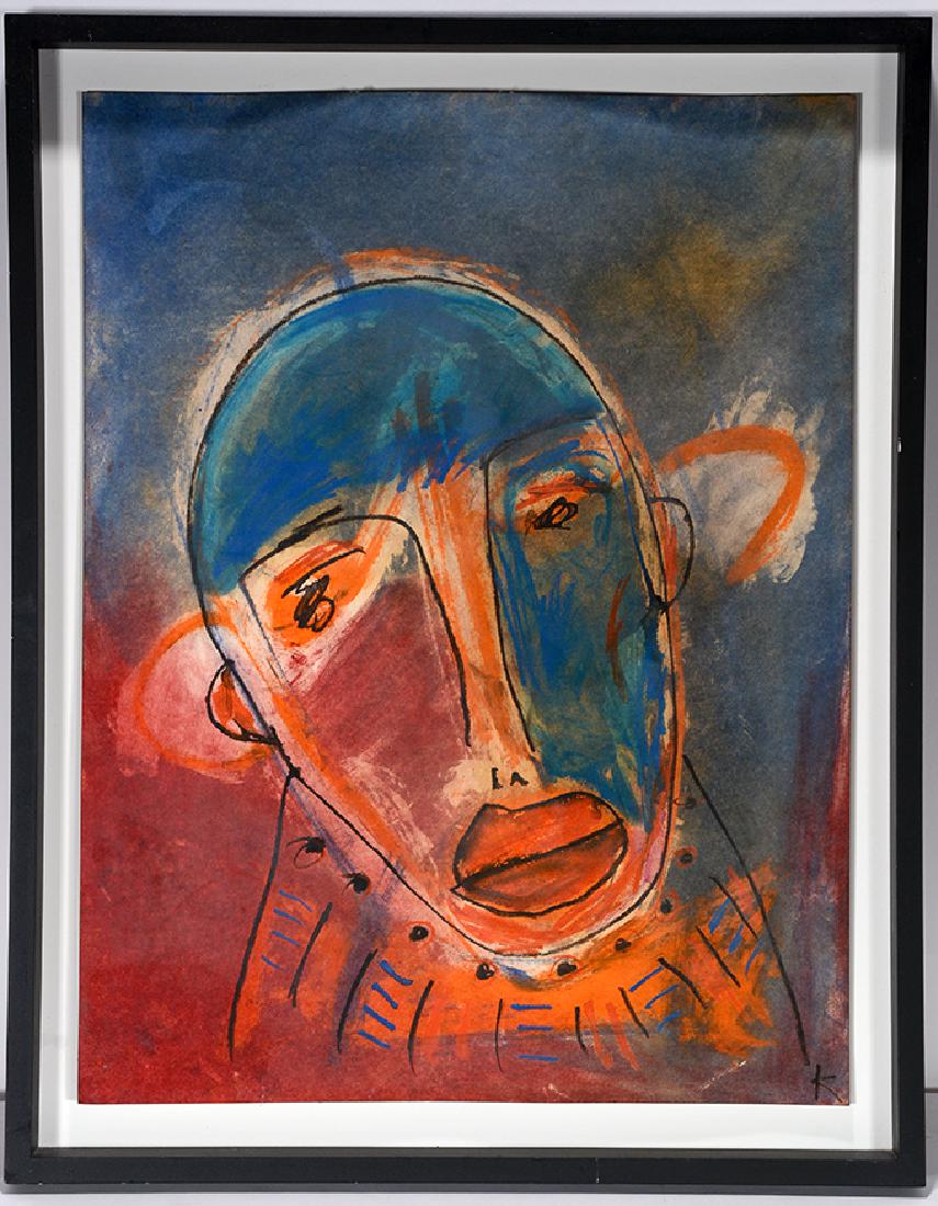 Karl Mullen. Blue & Red Face. (1 of 1)