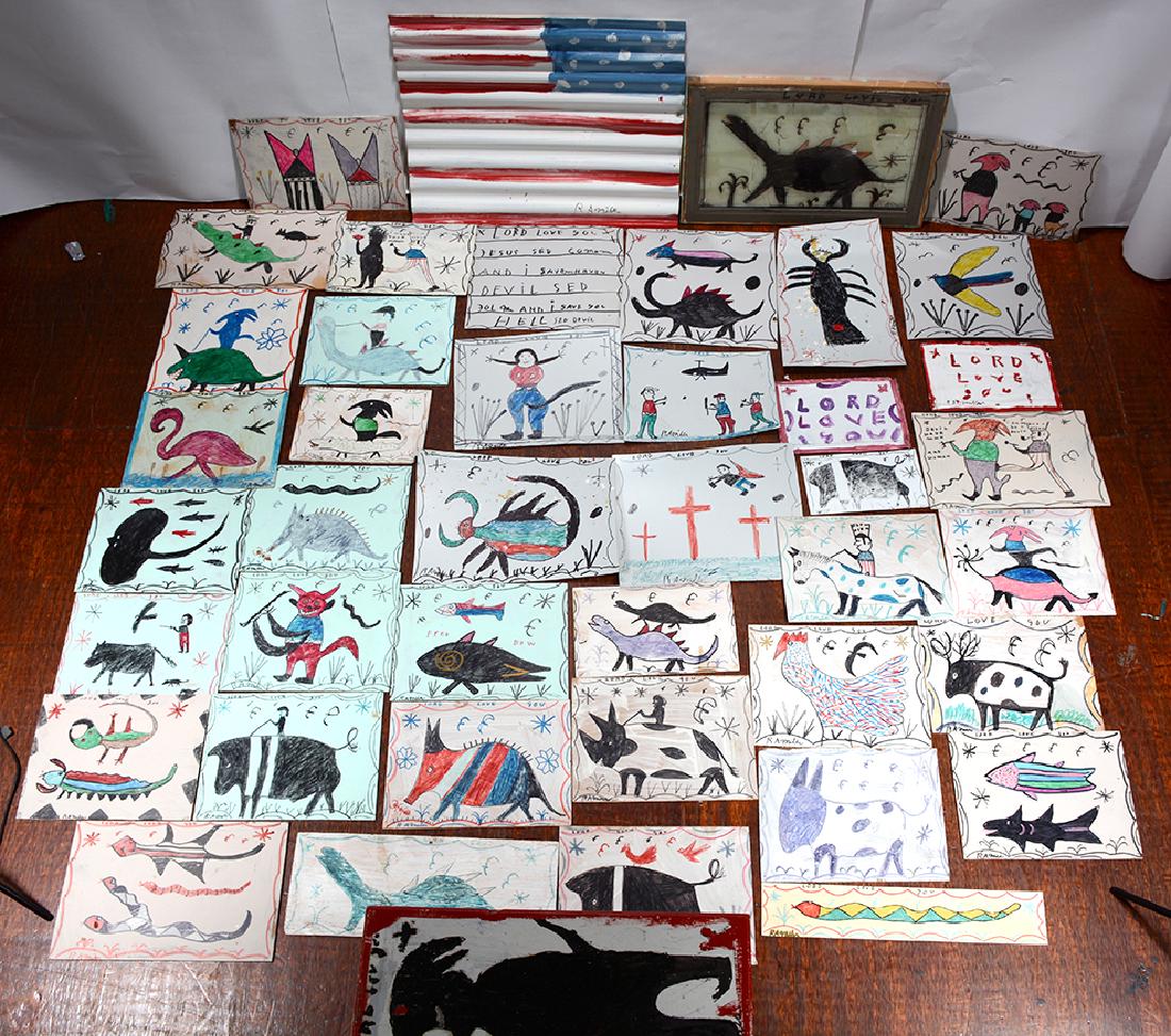 R.A. Miller. Giant Box Lot Of 43 Works. (1 of 5)