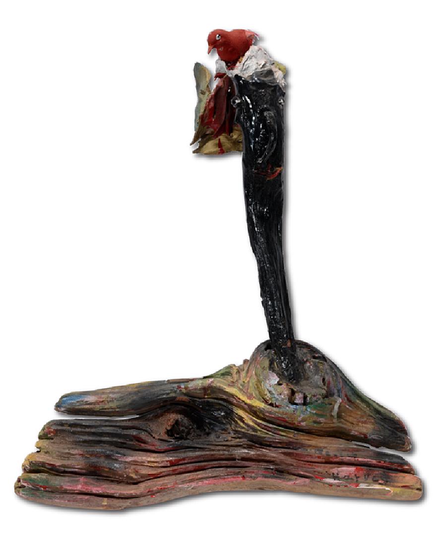 Bessie Harvey. Head With Red Bird. (1 of 8)