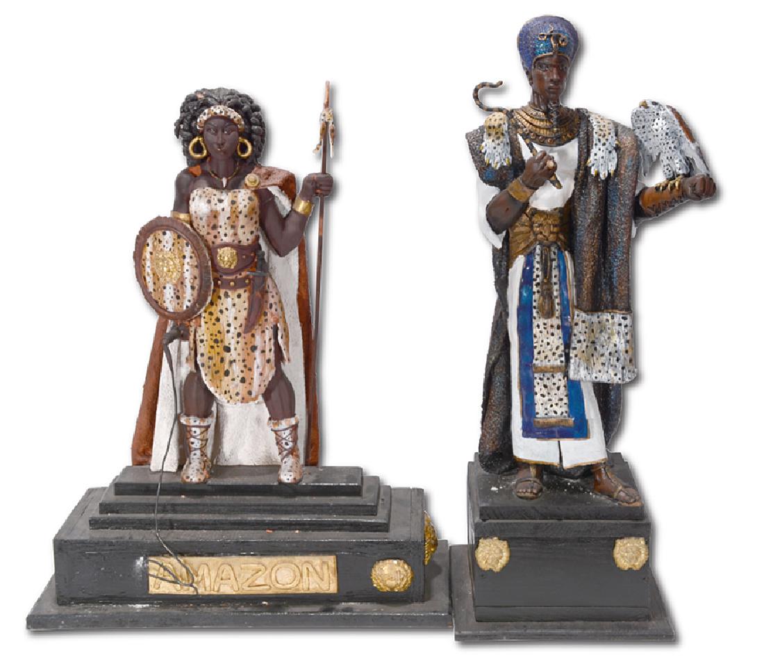 Archbishop A.G.M.R. Apollo. Woman & Falconer. (1 of 4)