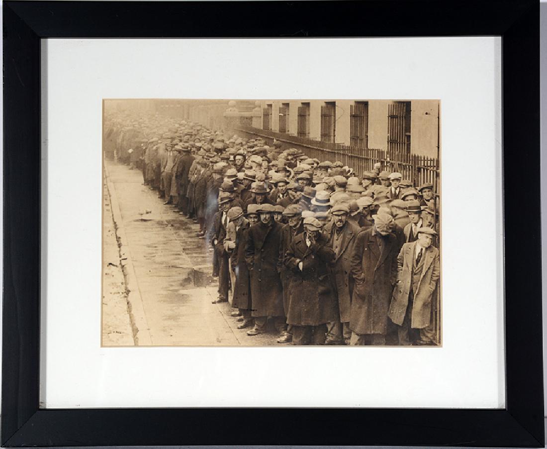 Men in Line During Great Depression Photo. (1 of 2)