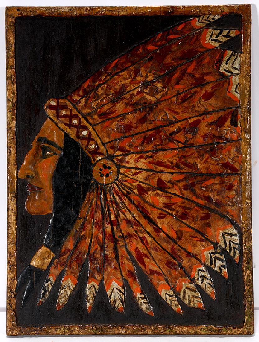 Folky Indian Chief. (1 of 3)