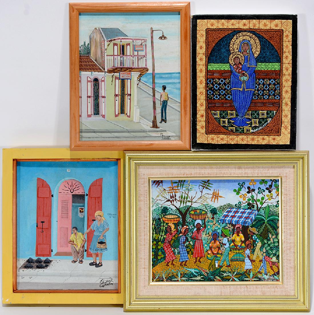 E. Cadet, Ed Jean, Stephane. 4 Small Works. (1 of 1)